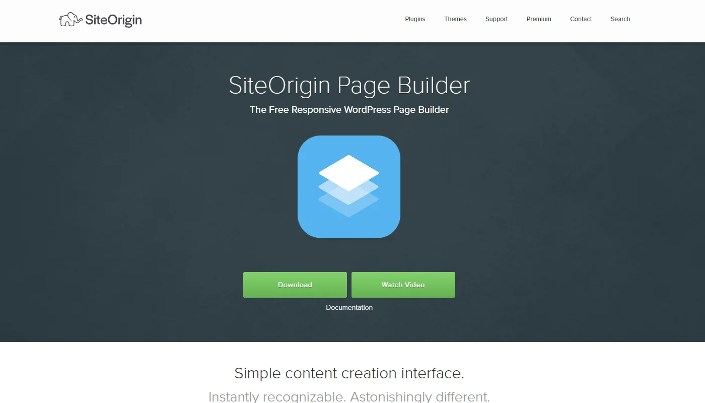 Site origin page