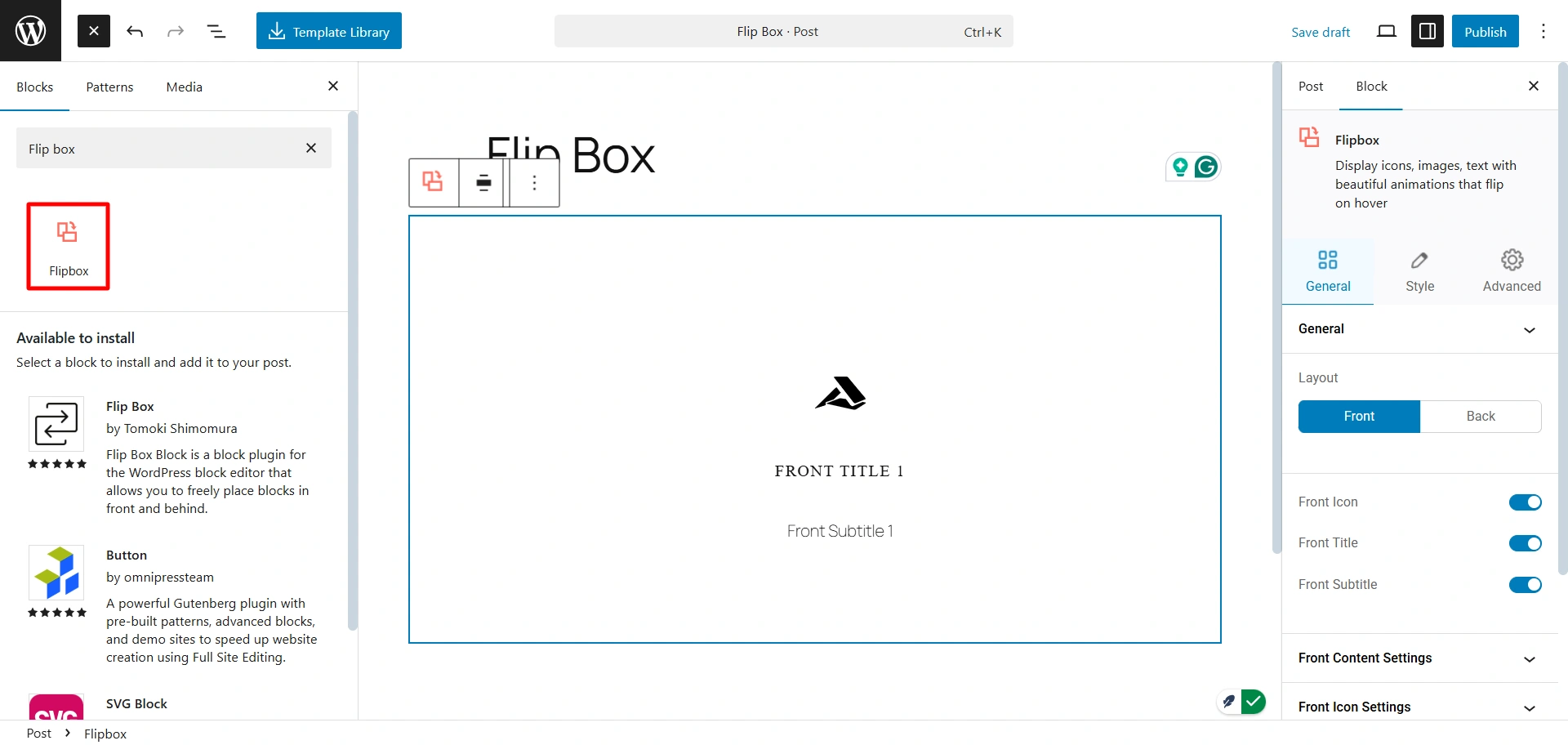 Flip box 
