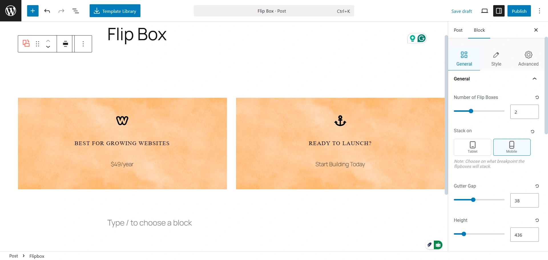 optimize flip box