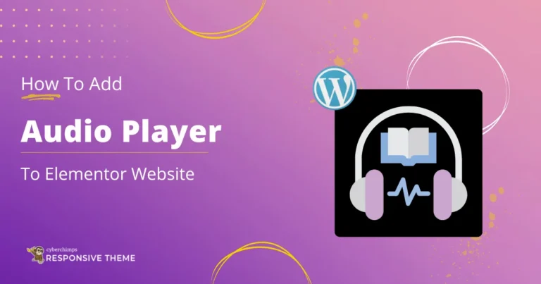 How to add audio player