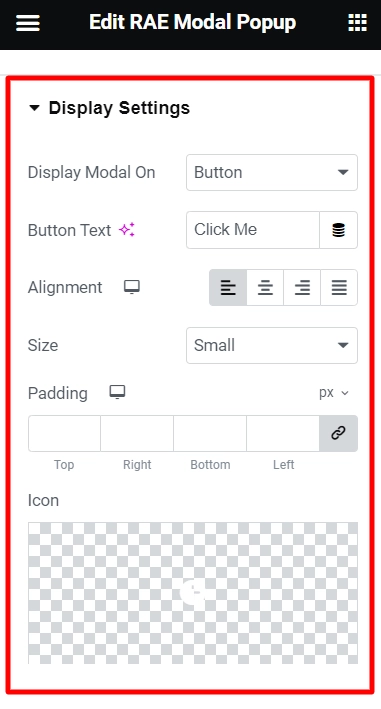 Display settings