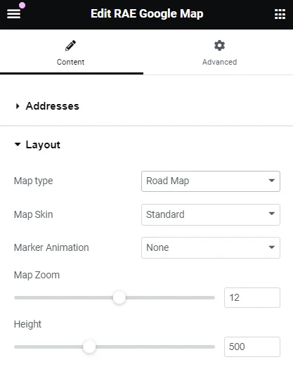 Customizing layout