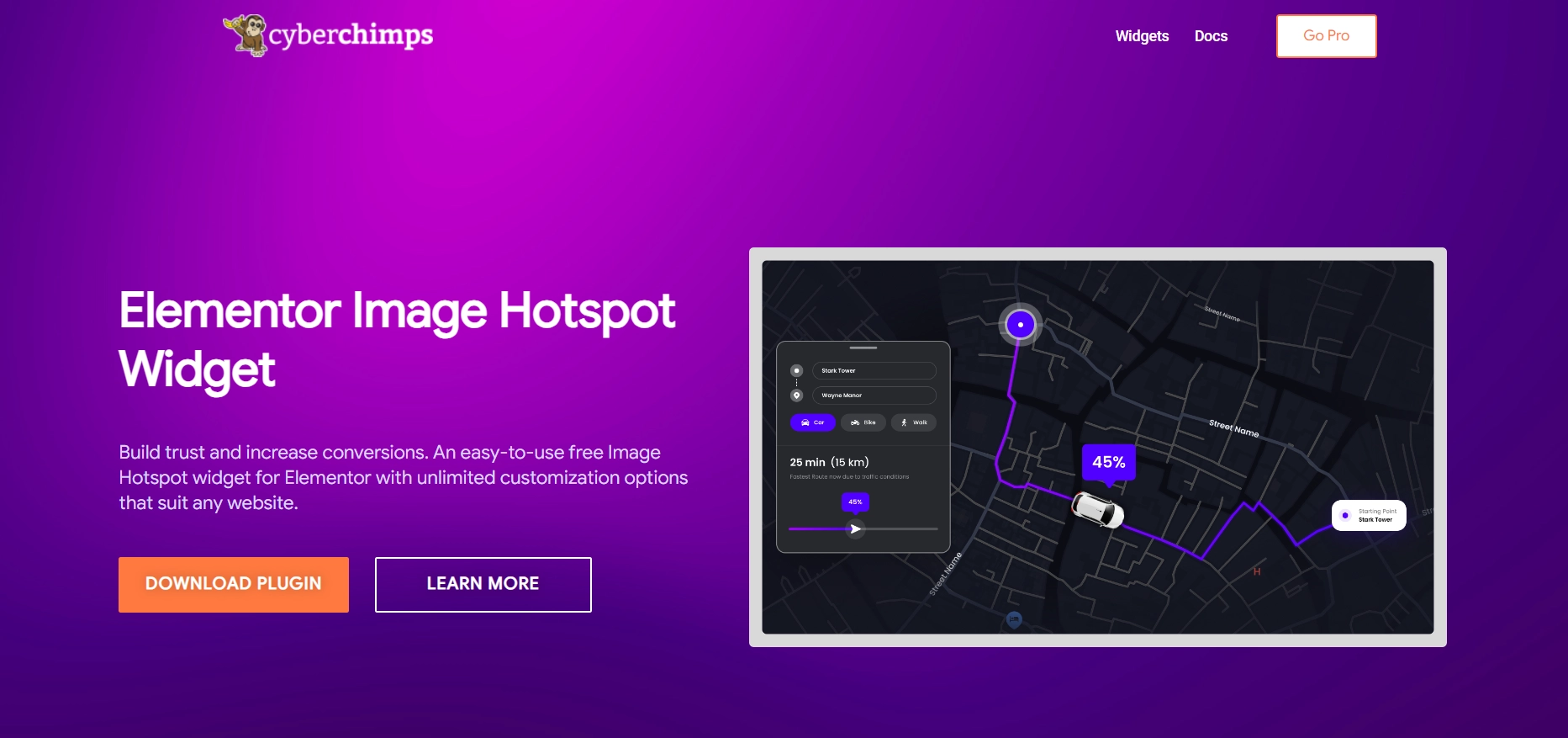 Image hotspot widget for Elementor