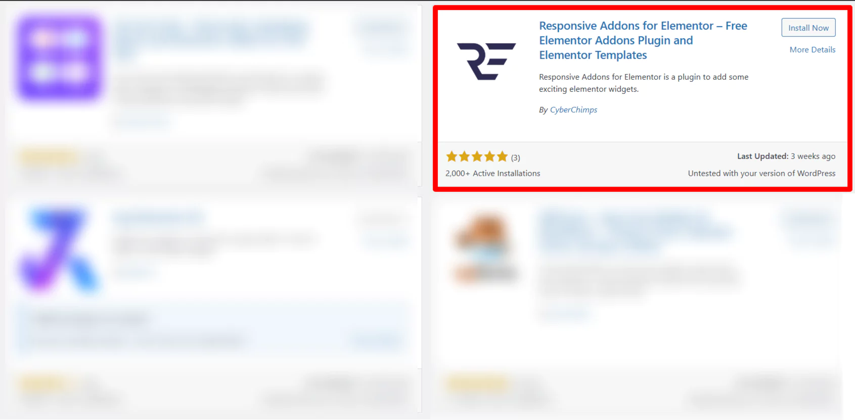 install responsive addons for elementor