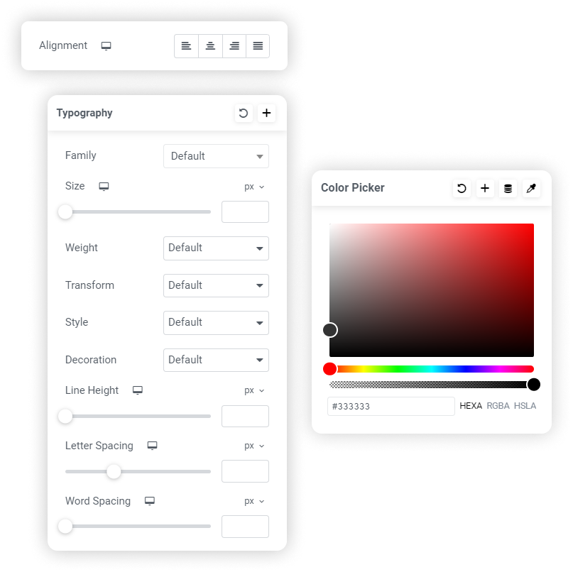 customization options product content widget responsive addons or elementor