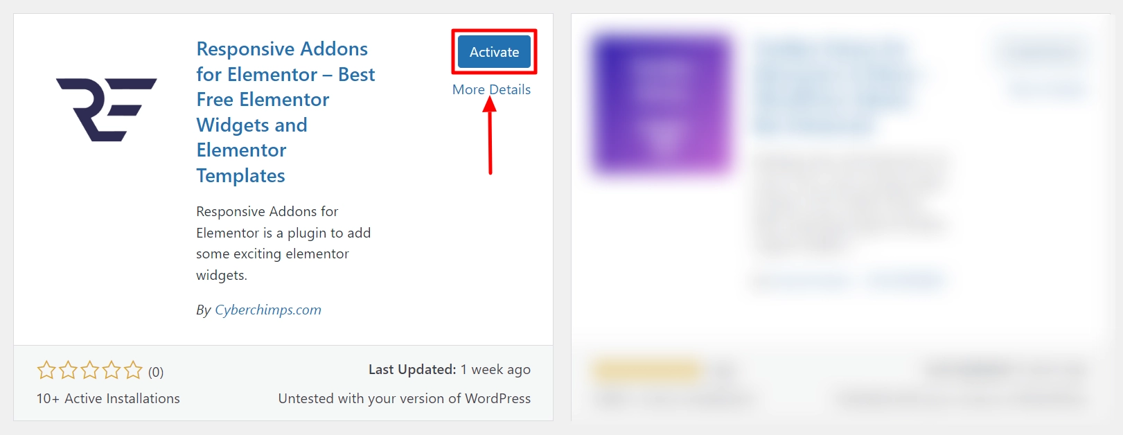 Activate the plugin
