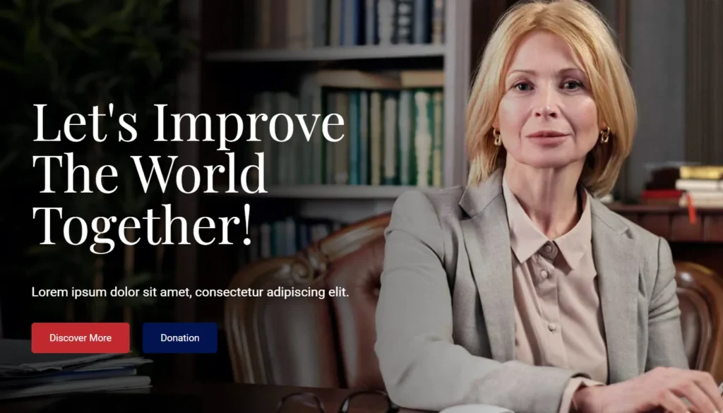 Leader website template