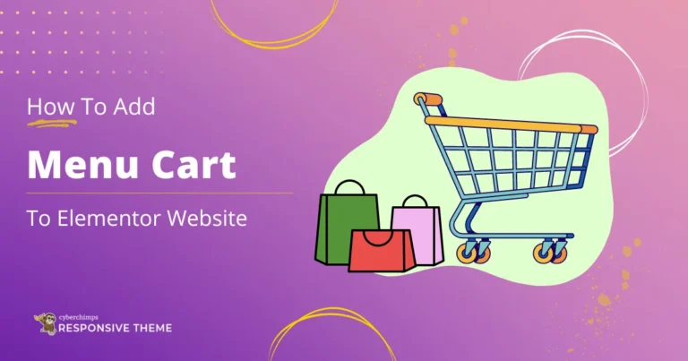 How to add menu cart