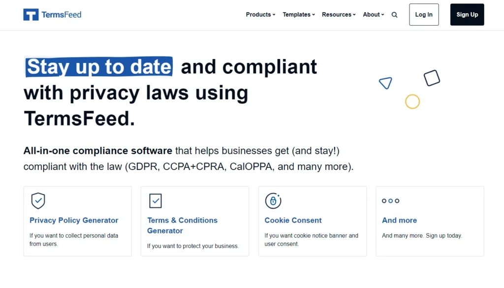 Termsfeed - Legal compliance software
