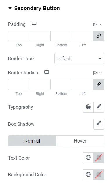 Secondary button