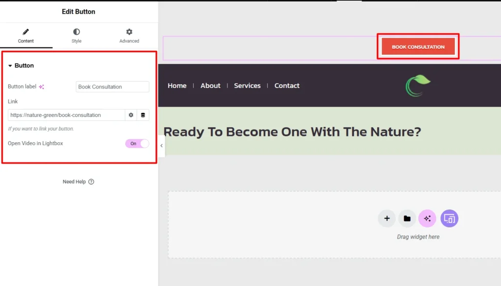 Customizing button content