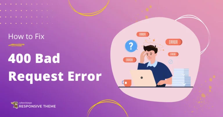 How to fix 400 bad request error