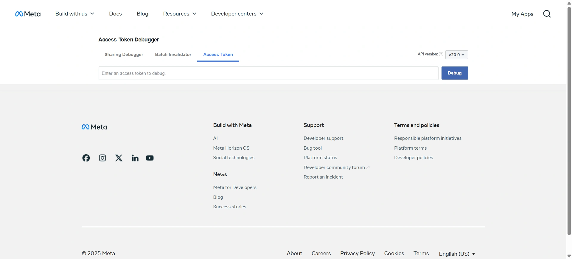 access token debugger