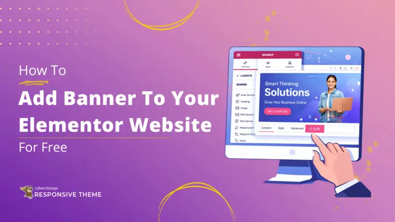 How to add banner in Elementor