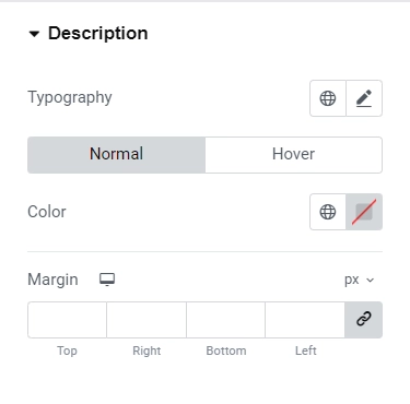 Description setting