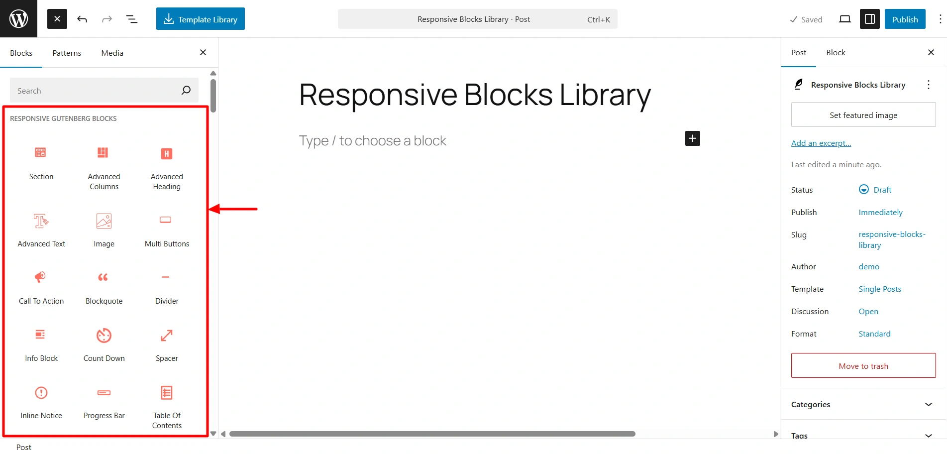 blocks library