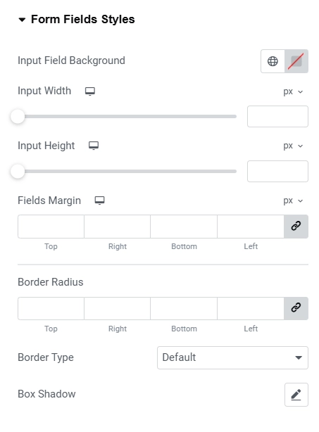 Form field styles