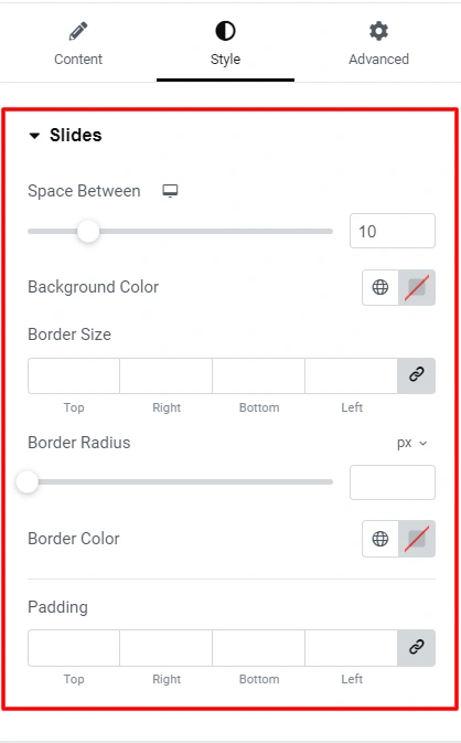 Style Setting of RAE Media Carousel