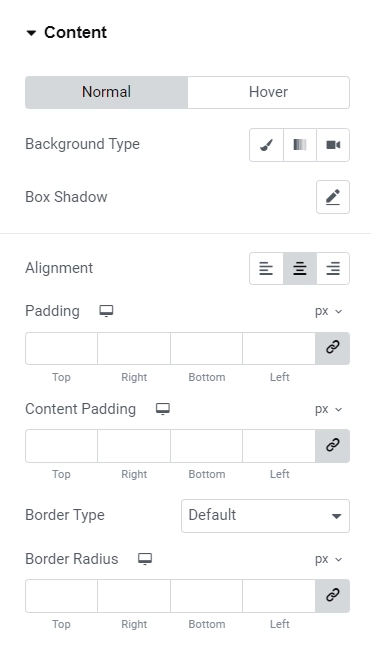 Content styling