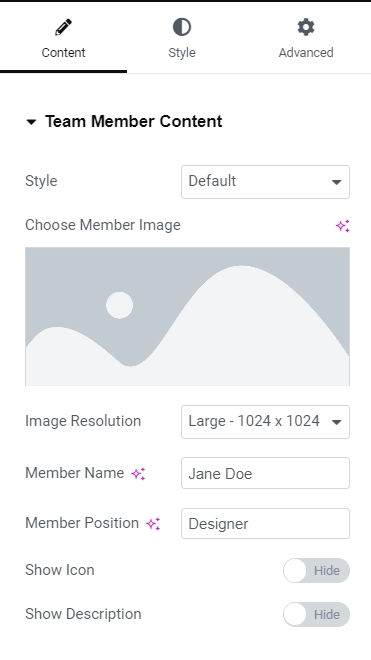 Content setting