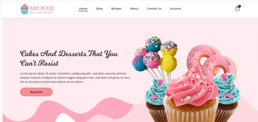 Bake shop template