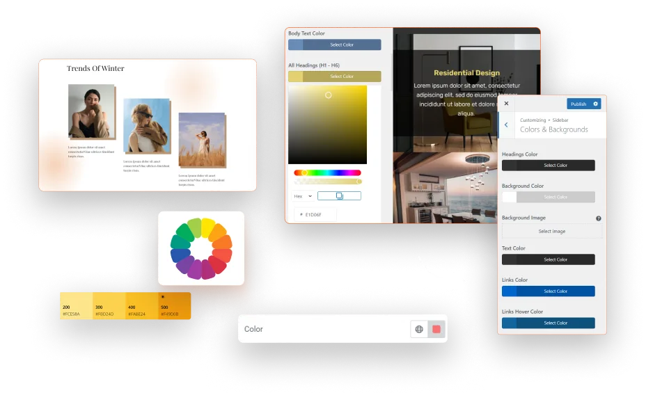Colors and Background settings