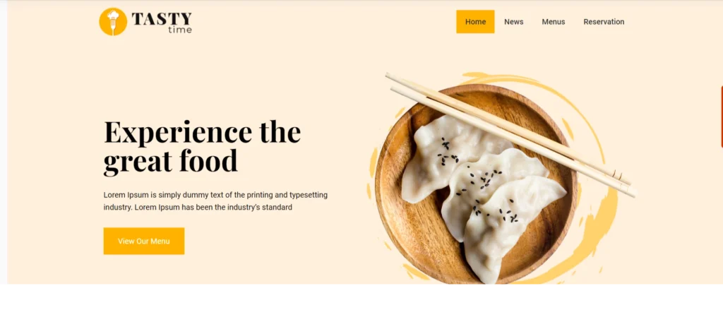 Fast Food Restaurant WordPress template