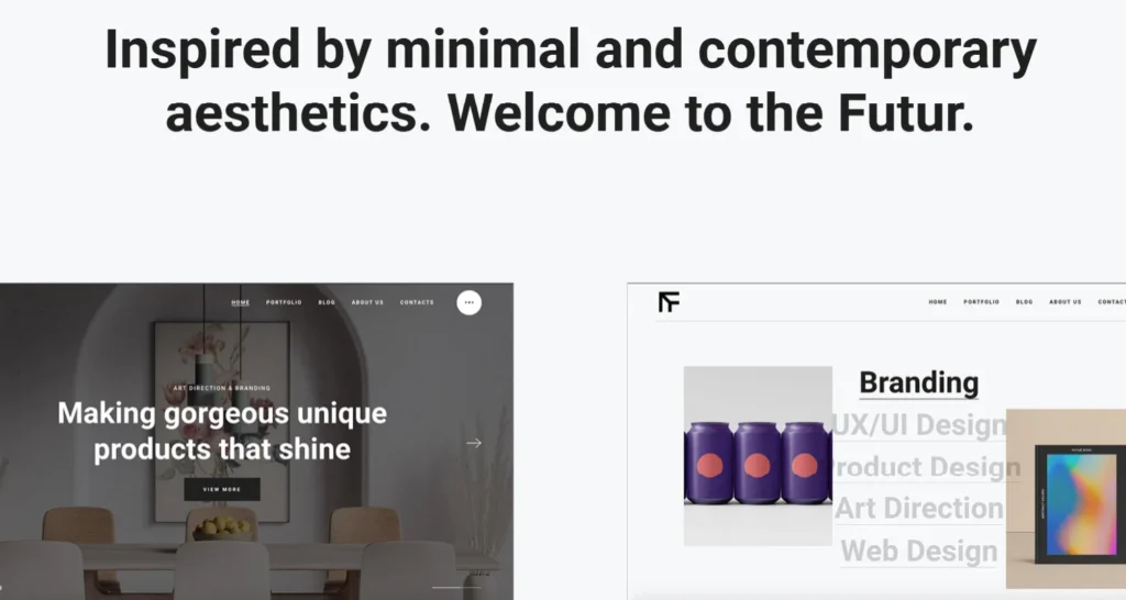 TheFutur - Contemporary and minimalistic WordPress themem