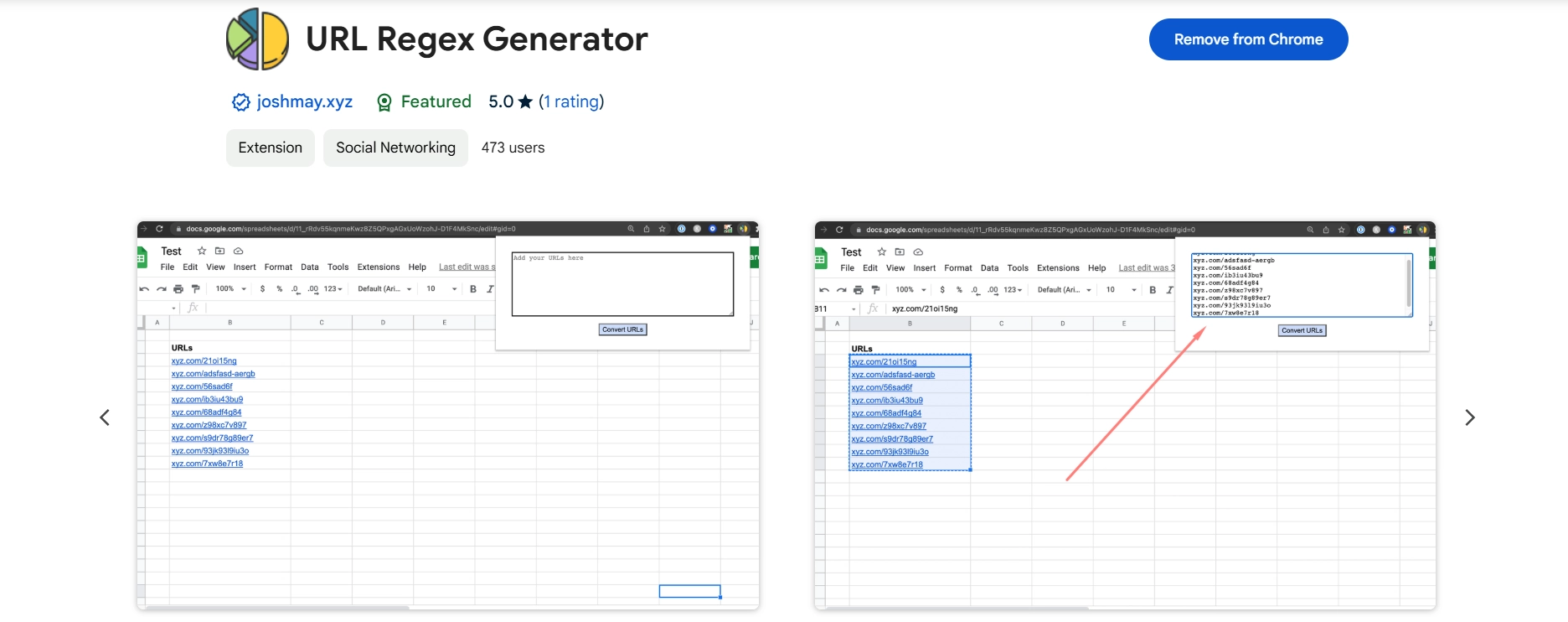 URL Regex Generator 