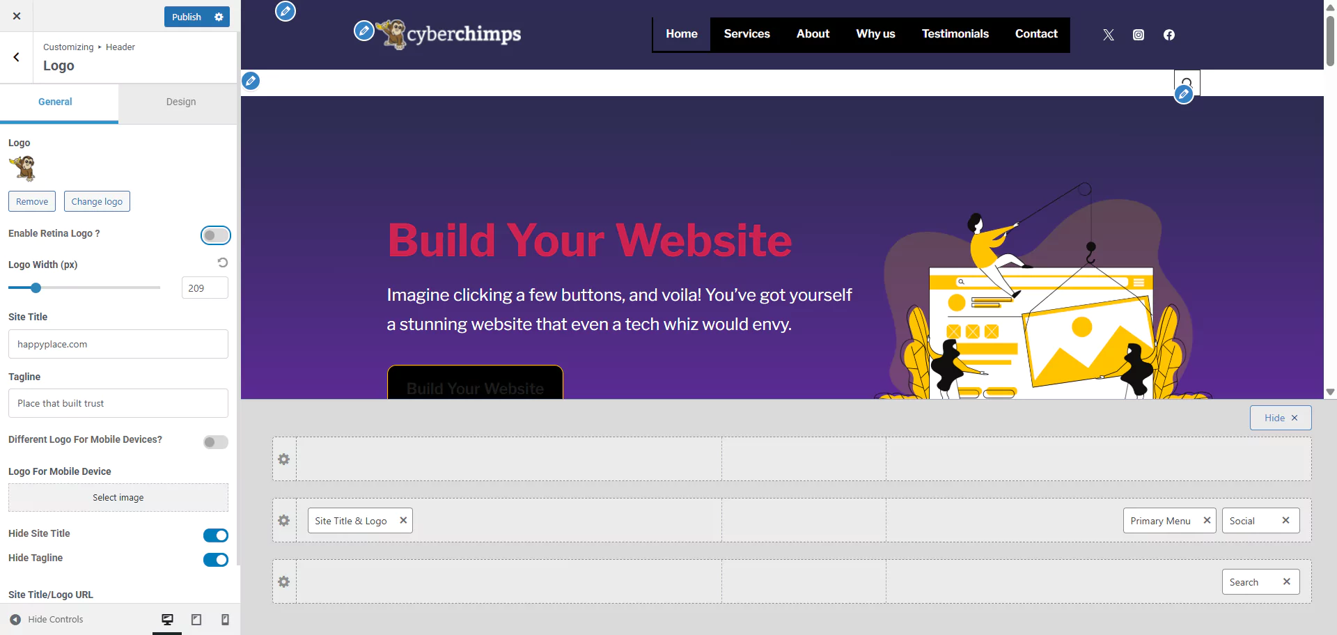 Customizing Responsive Theme 3