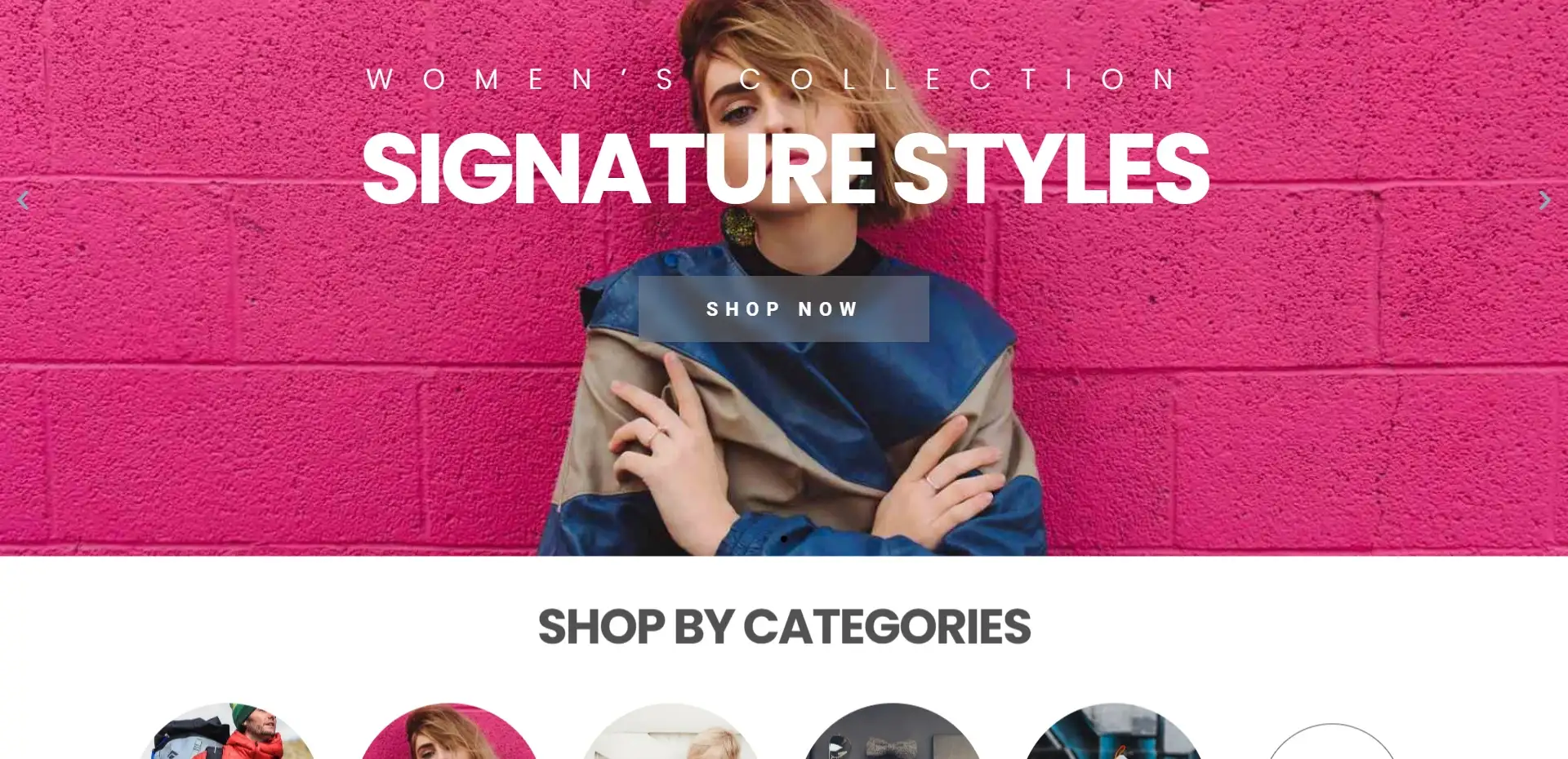 Retail Store Website Template