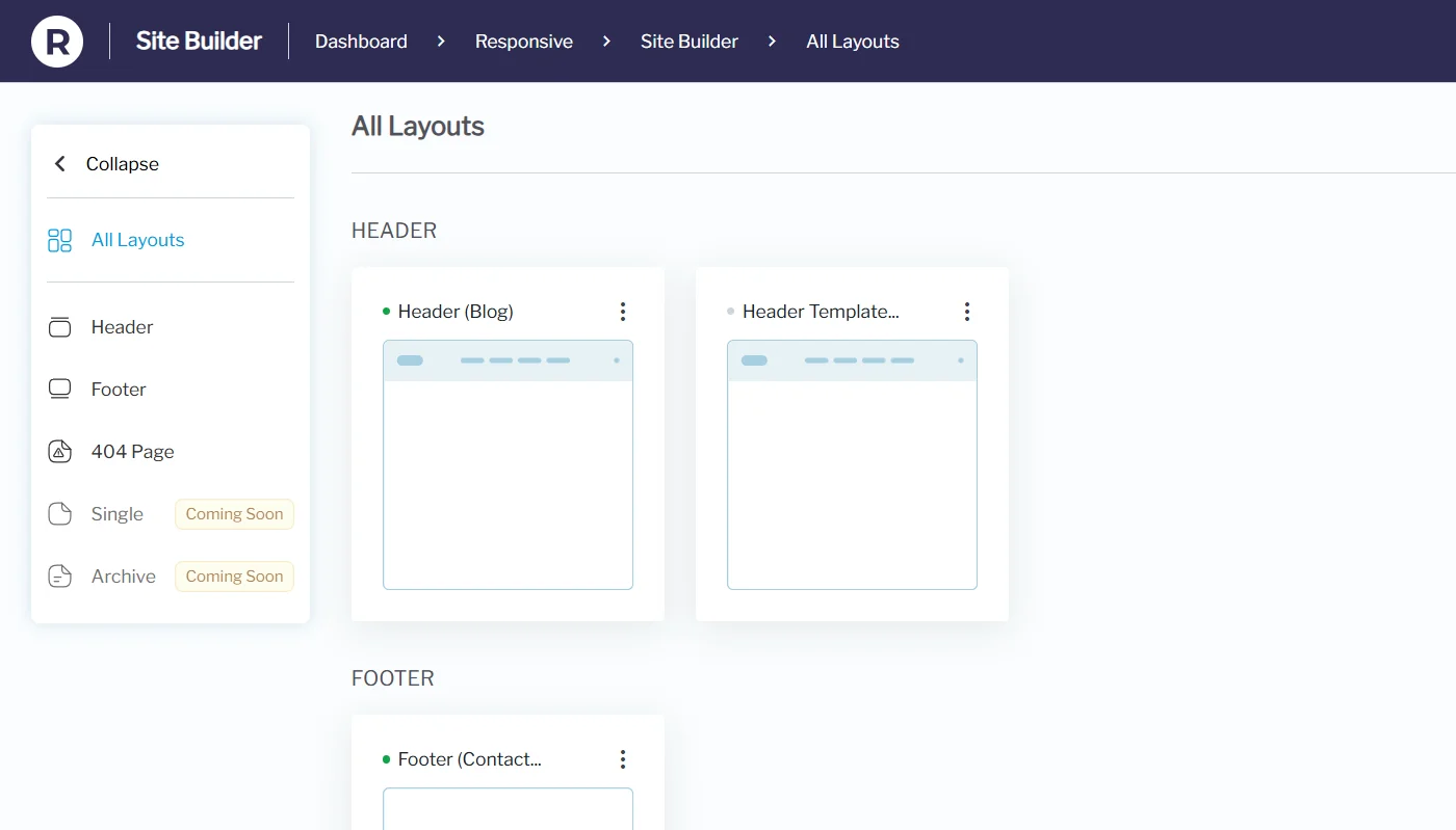 View All Layouts