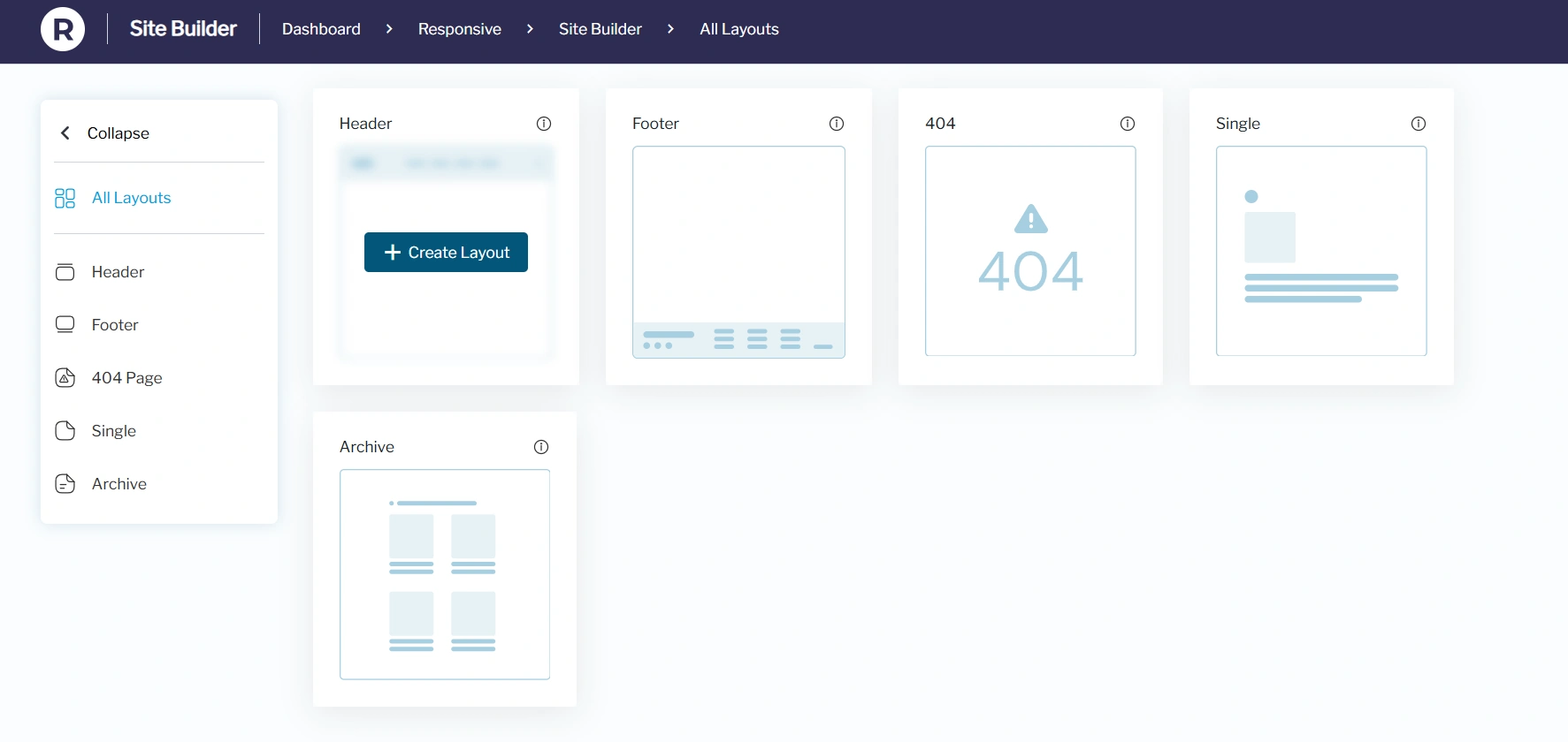 Create header layout