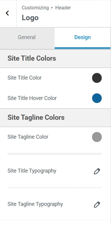 Design Settings