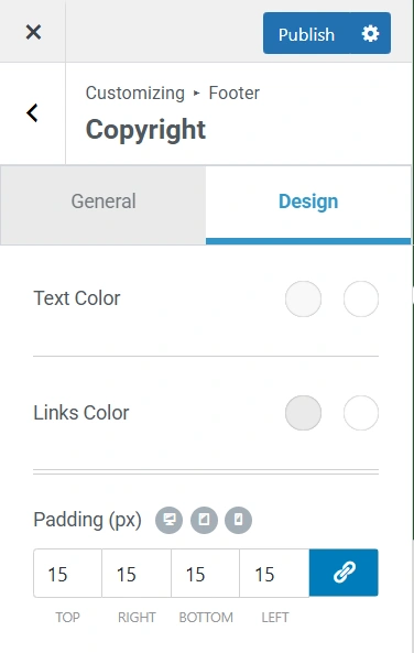 Design Settings