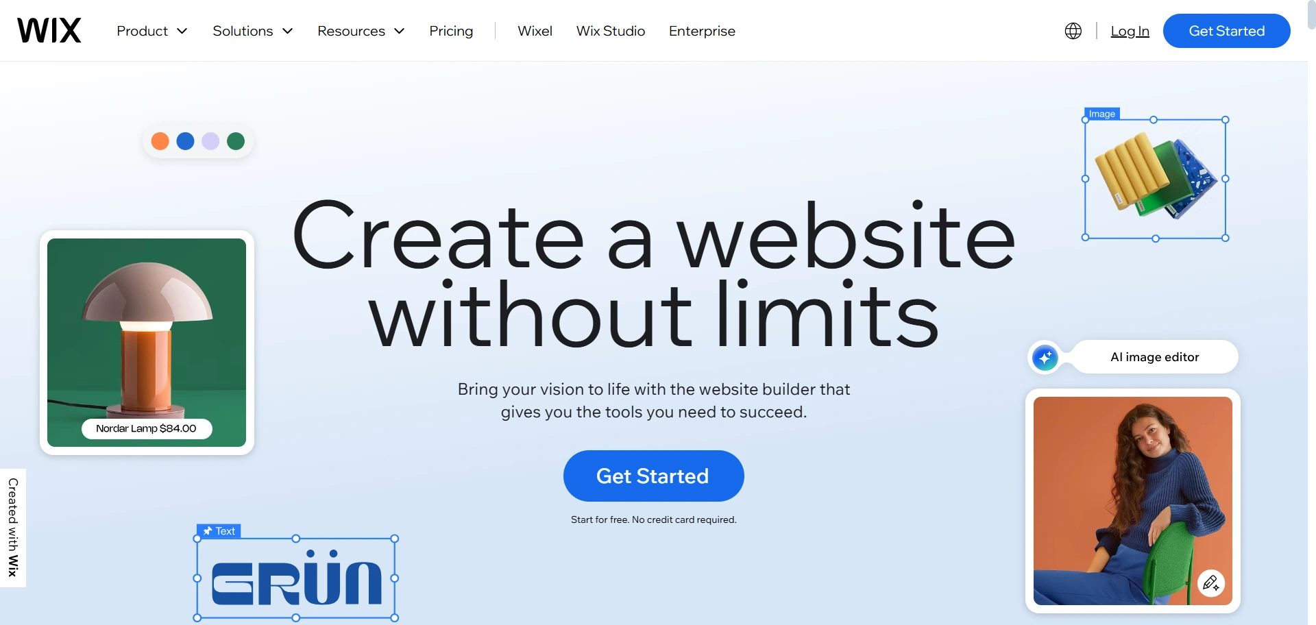 Wix blogging platform