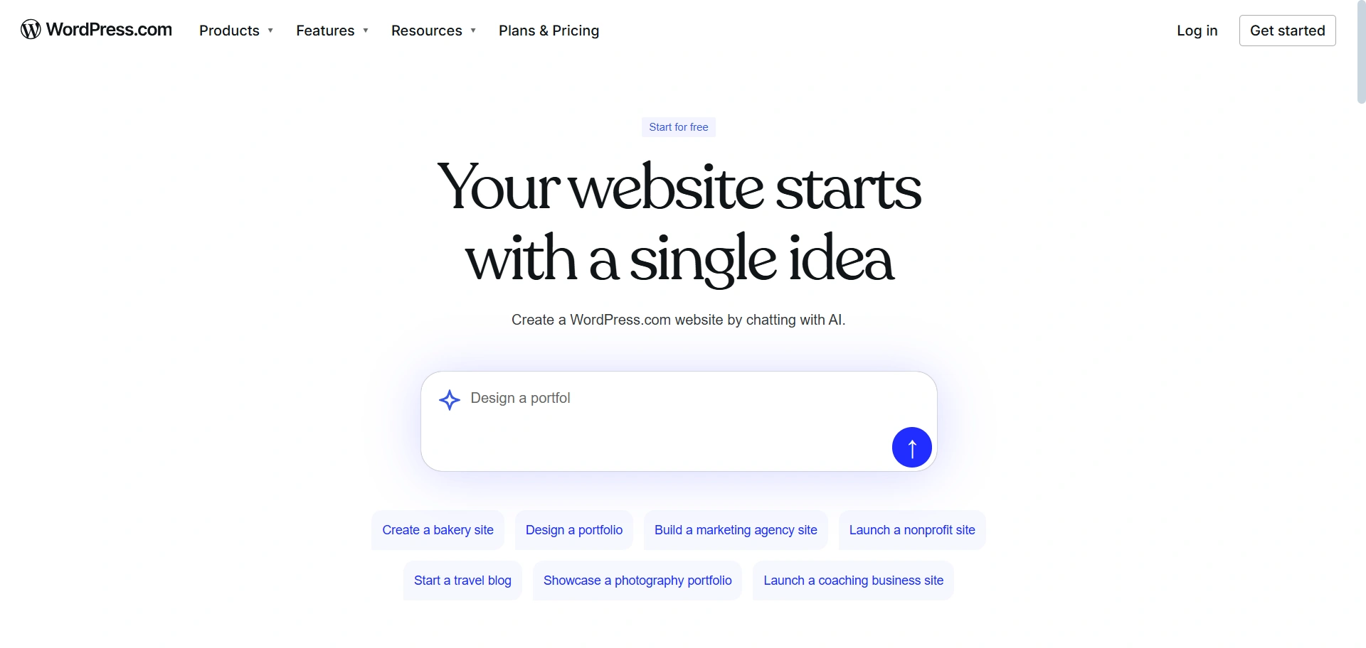 WordPress.com blogging platform