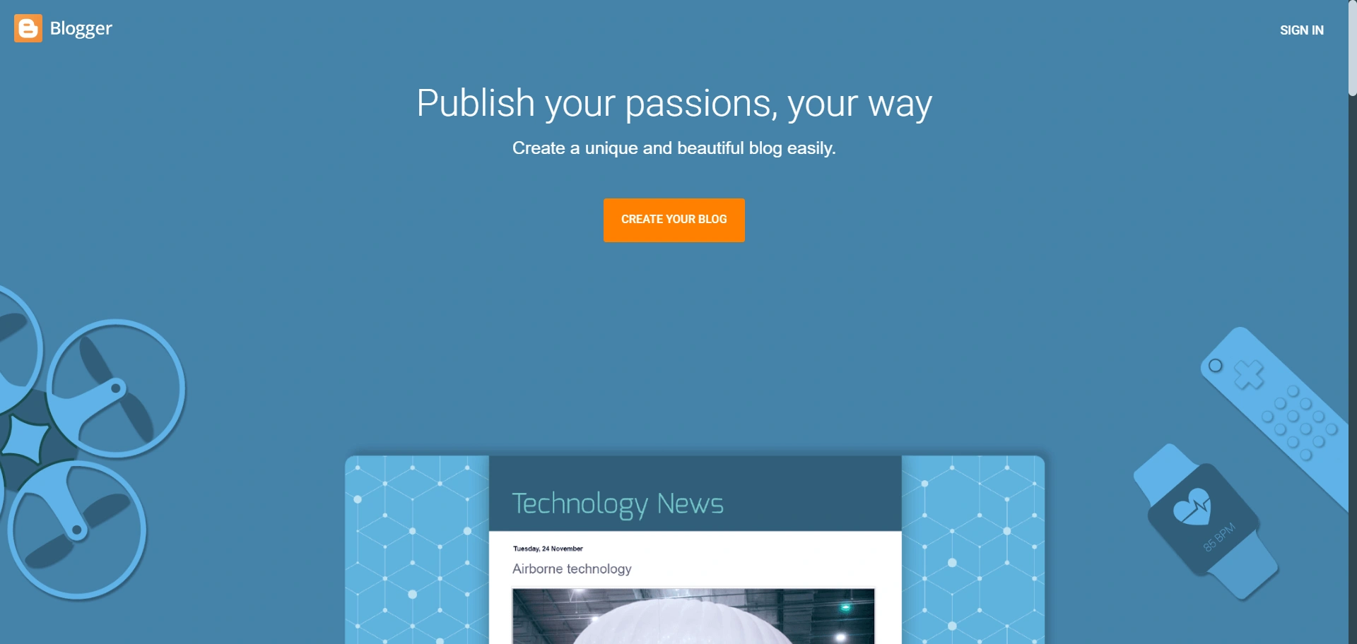 Blogger platform