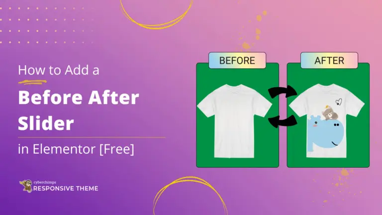 How to Add a Before After Slider in Elementor [Free]