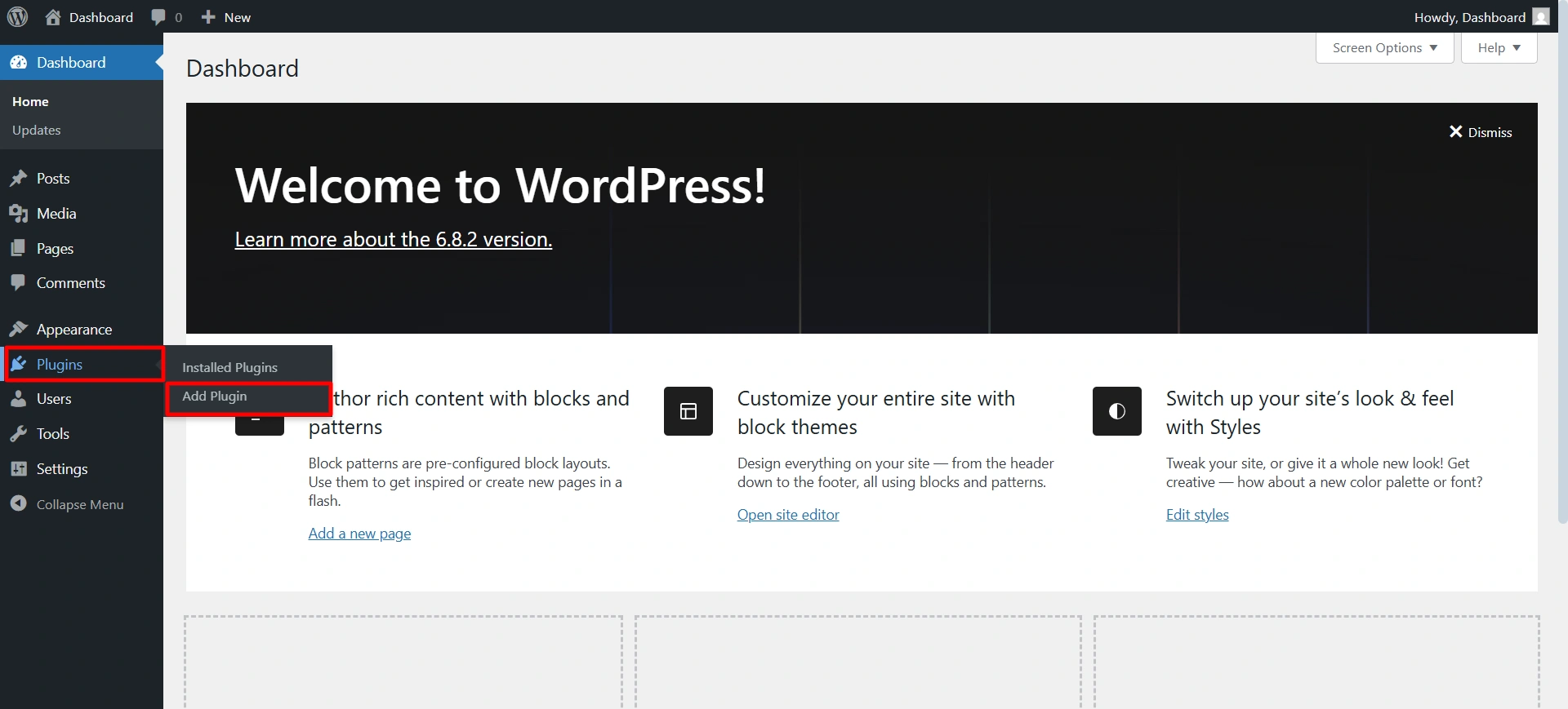 Add plugin in wordpress