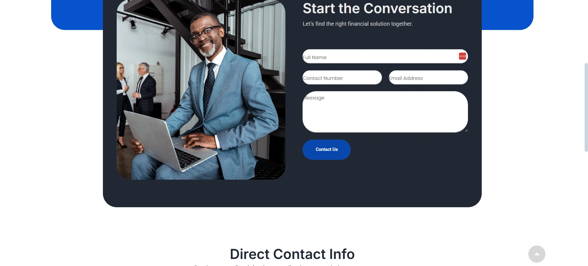 Contact page