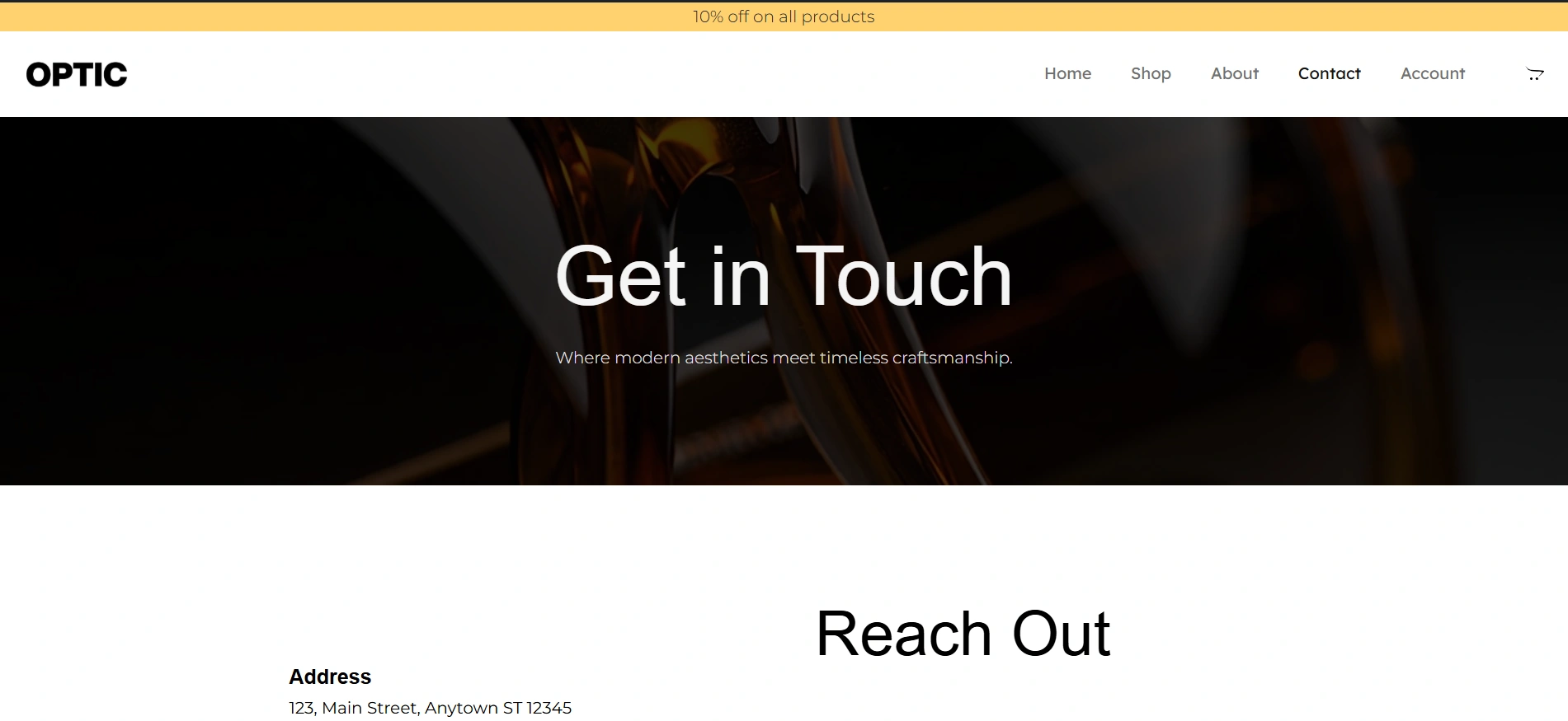 contact page
