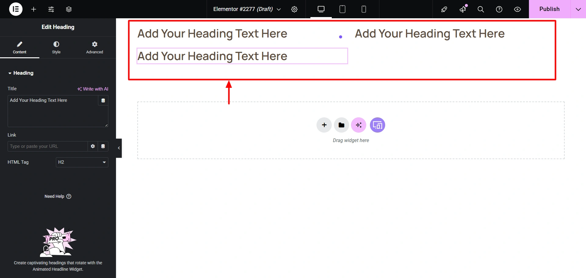edit layout