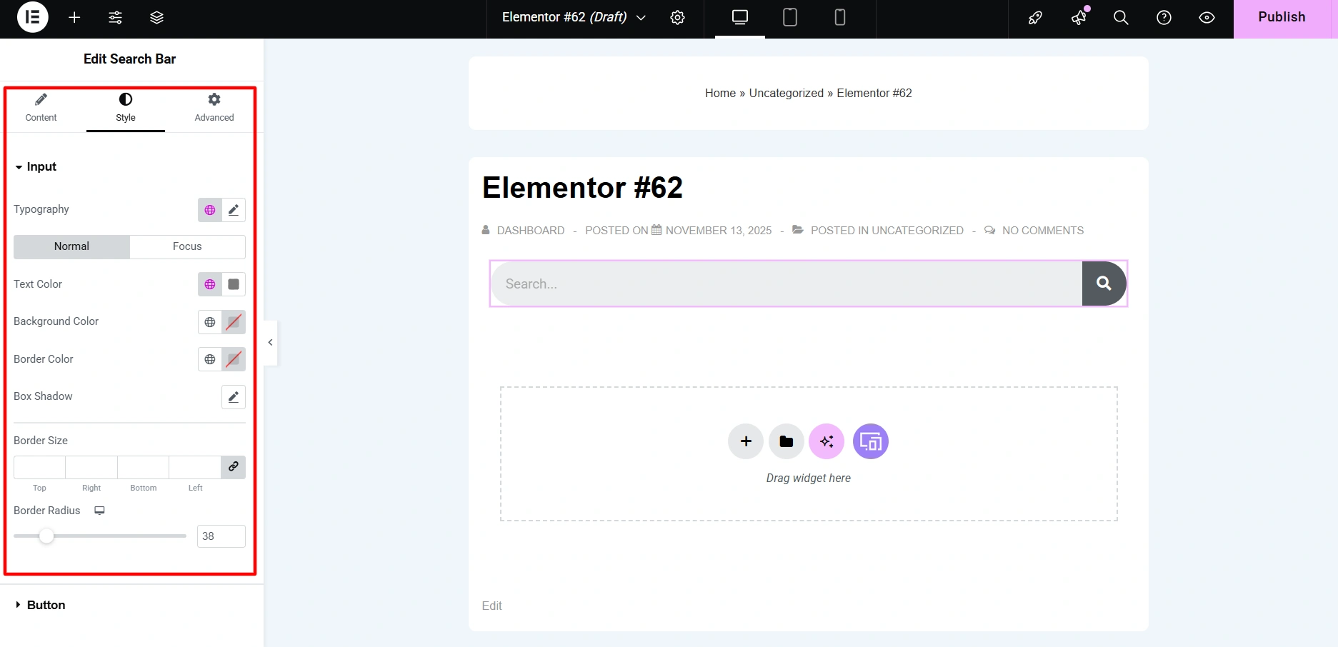 Responsive Addon customization