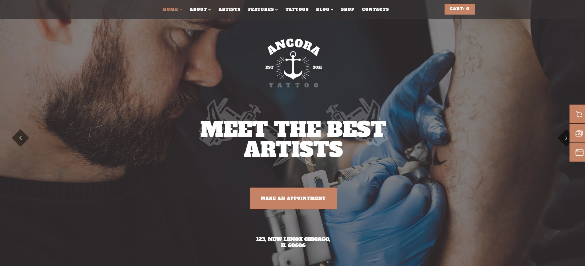 Ancora WordPress theme