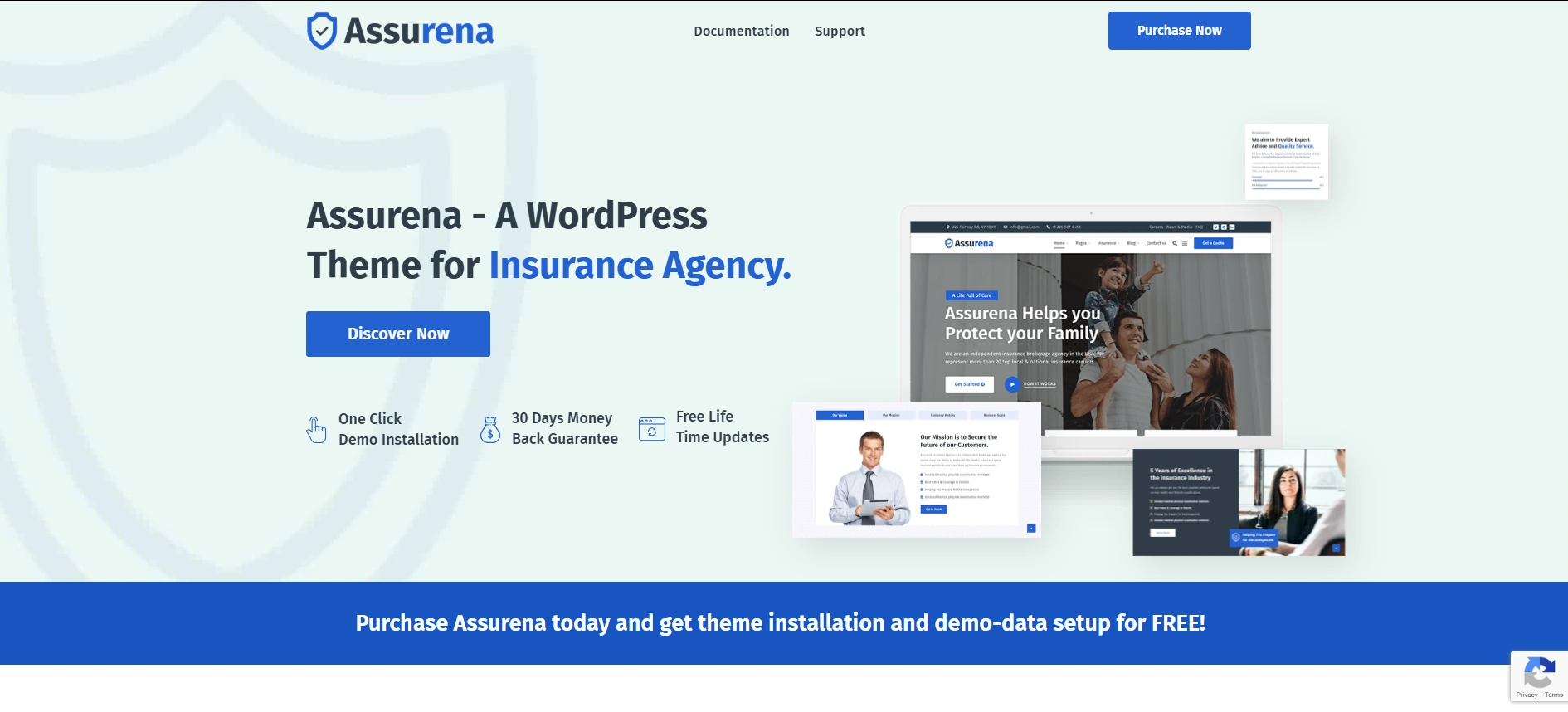 Assurena wordpress theme