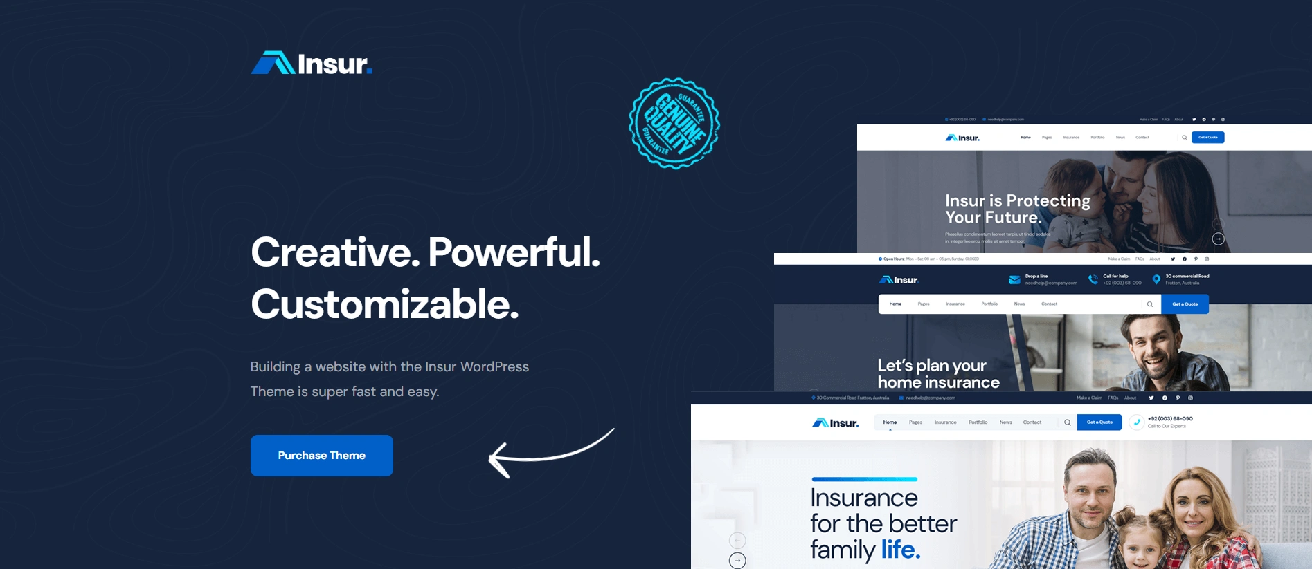 Insur wordpress theme