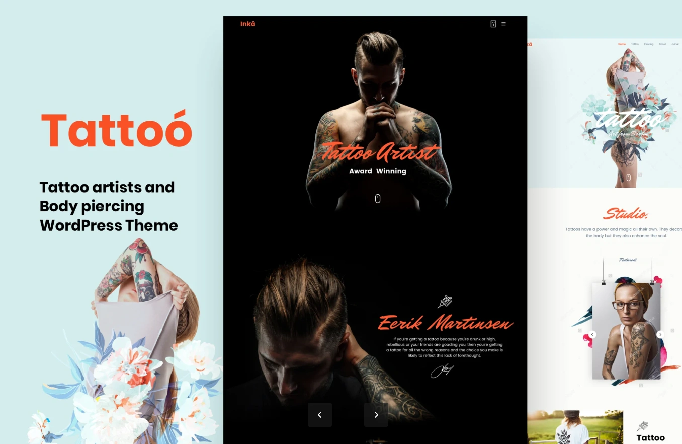 Tattoo WordPress theme