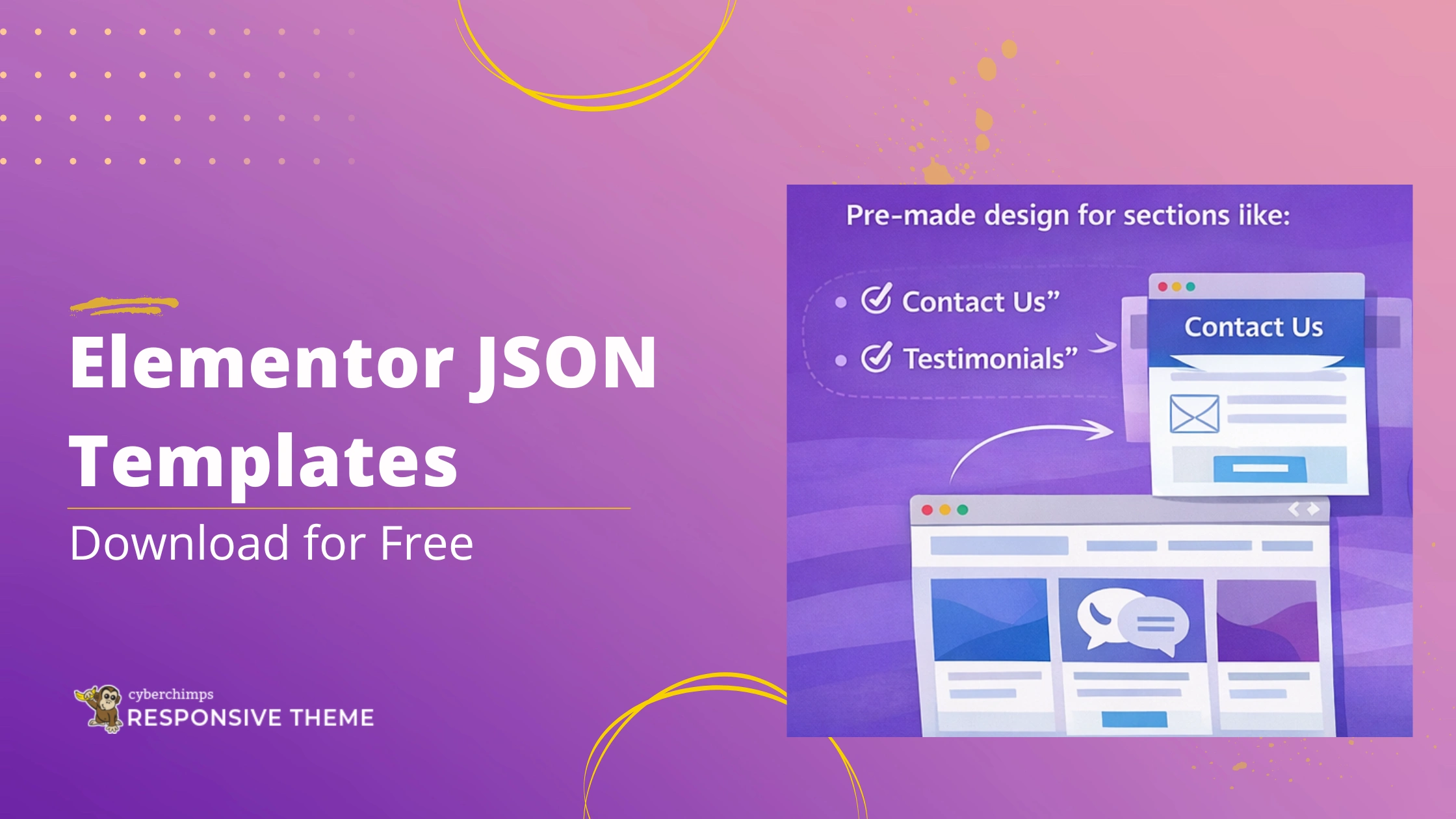 15+ Elementor Templates to Download (JSON Files)